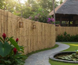 Natural Bamboo Fence