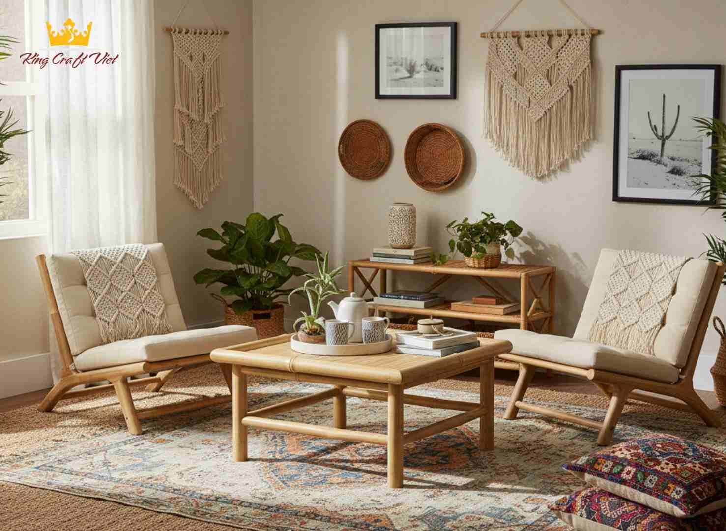 Bamboo coffee table