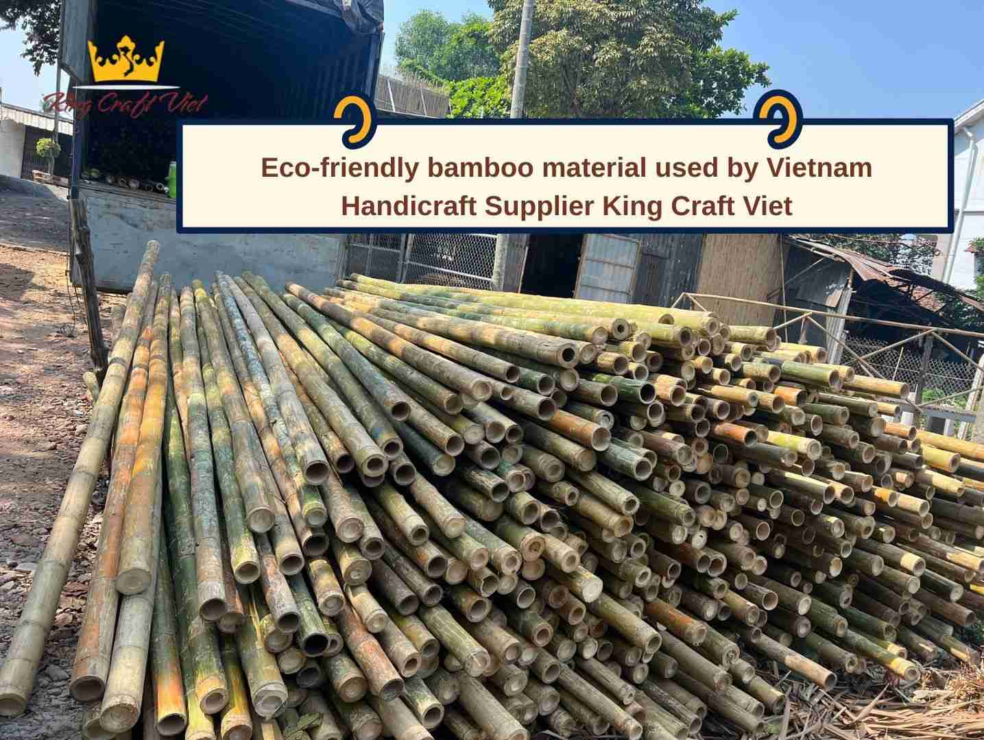 Eco-friendly bamboo material used by Vietnam Handicraft Supplier King Craft Viet