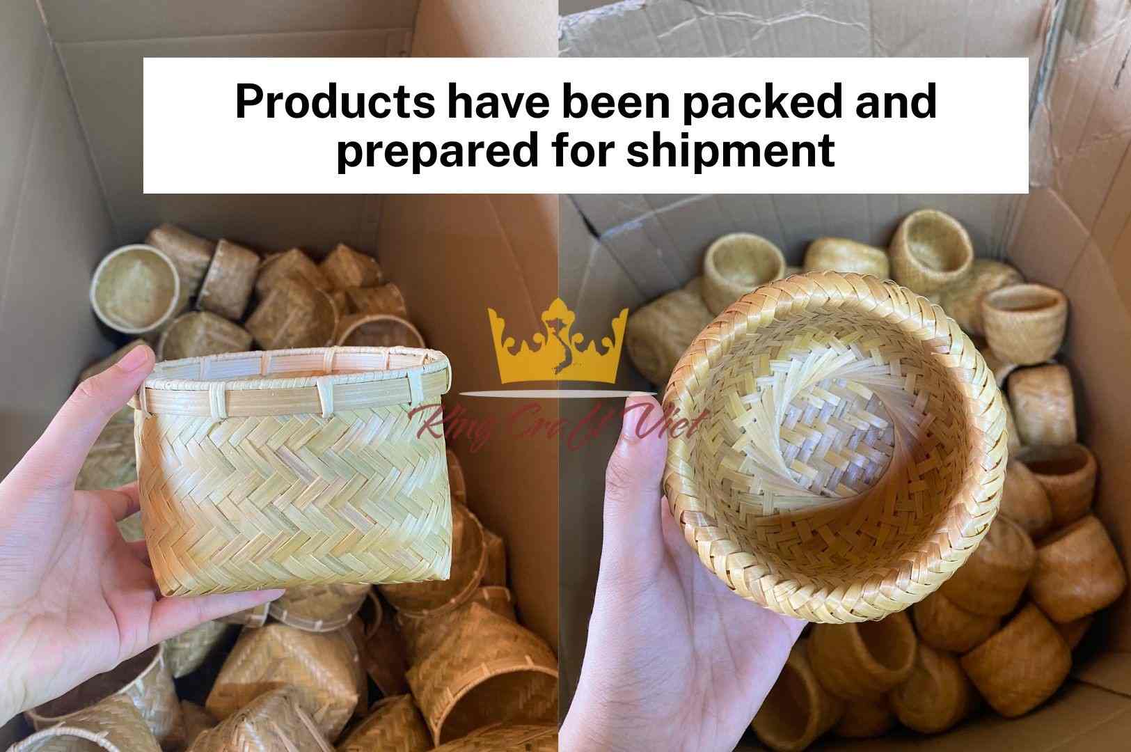 Products have been packed and prepared for shipment