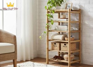 bamboo storage shelf