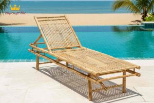 Bamboo beach sun bed