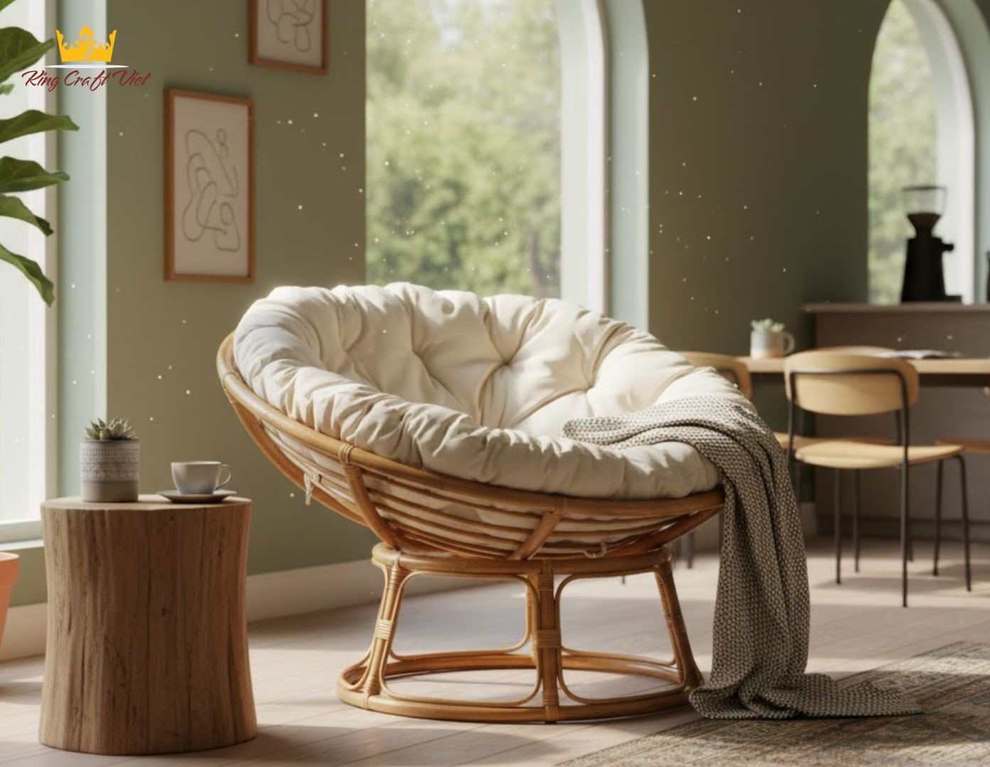 Handmade bamboo lounge chair