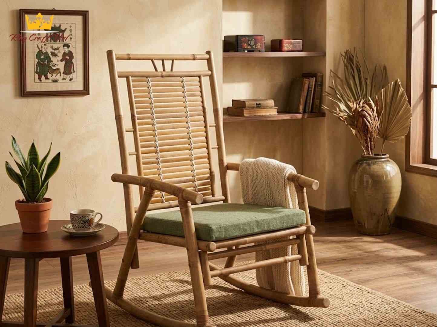 Bamboo indoor chair for living room