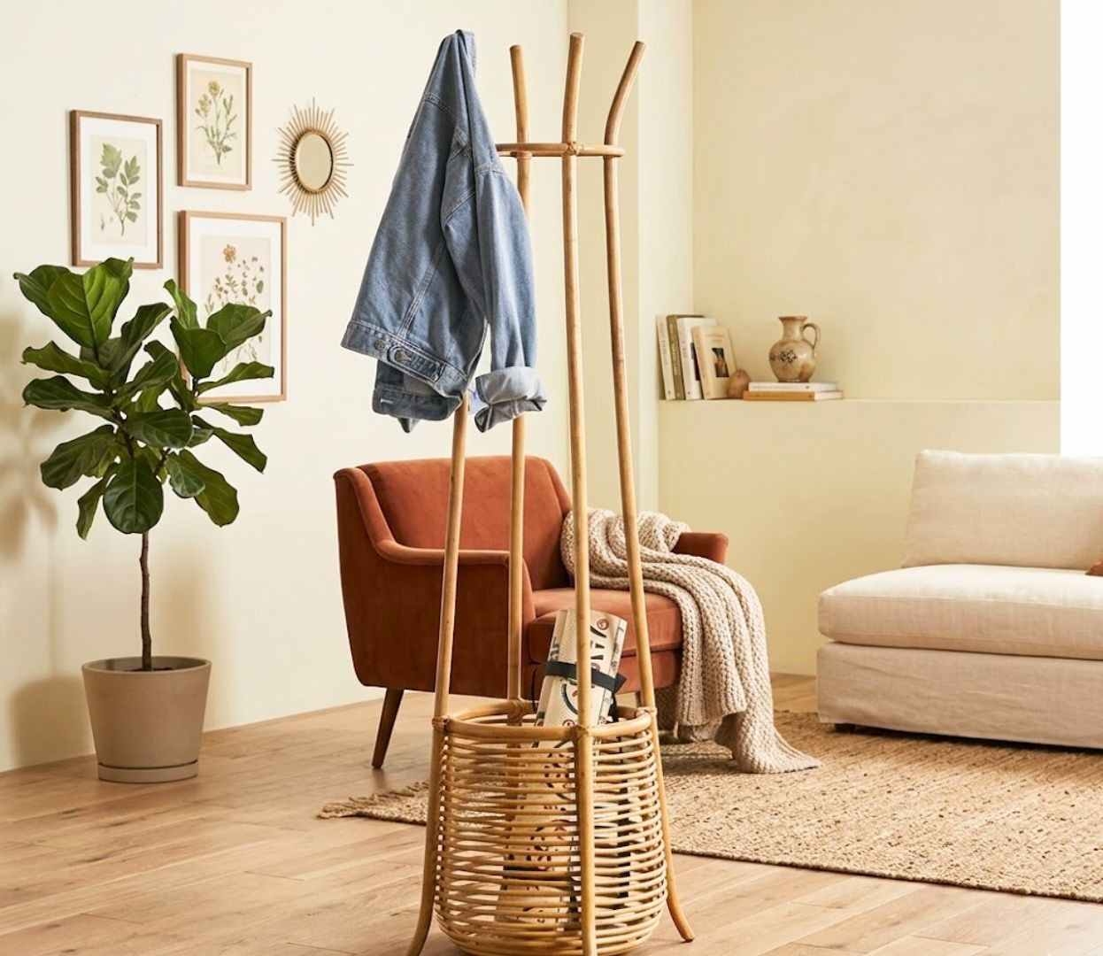 Bamboo indoor furniture boho style