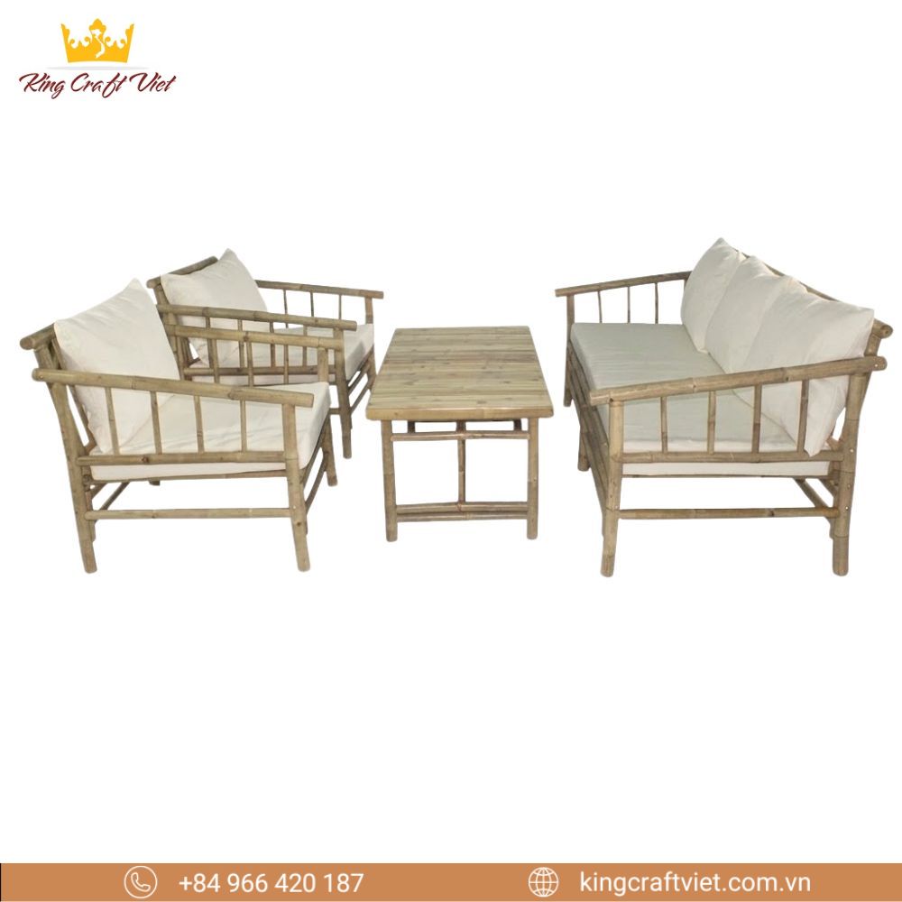 Natural Bamboo Furniture Set Main Image