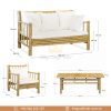 Bamboo Lounge Set Dimension