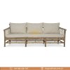3 Seat Bamboo Bench with Cushion