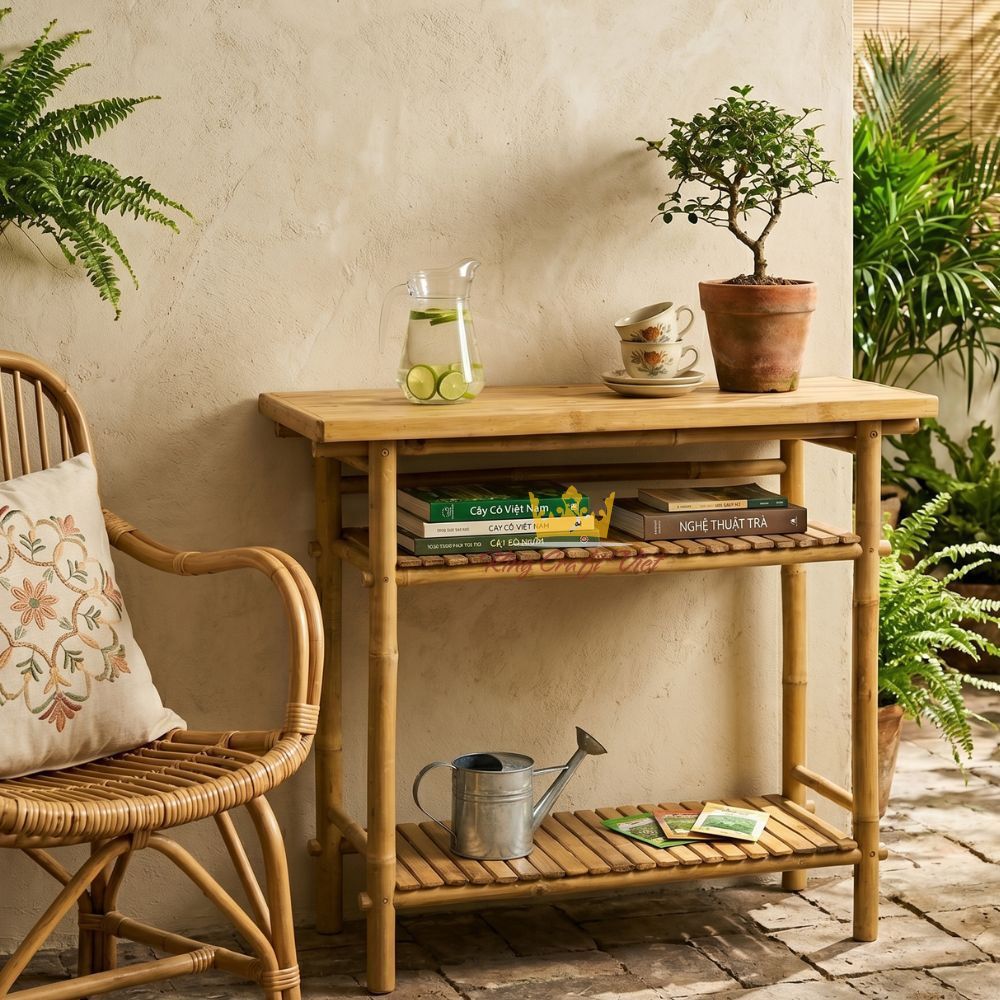 bamboo table outdoor