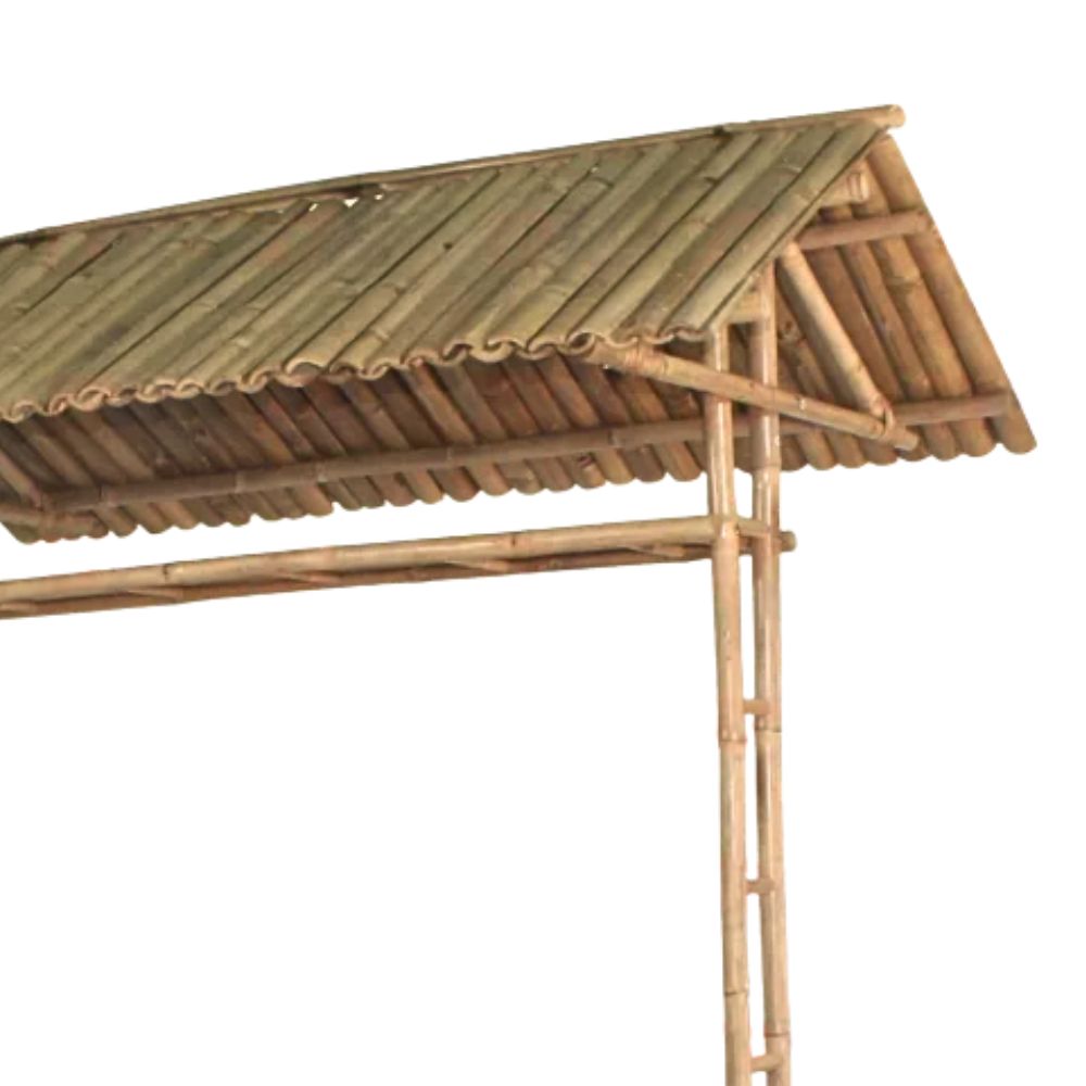 Bamboo roof for outdoor bamboo bar