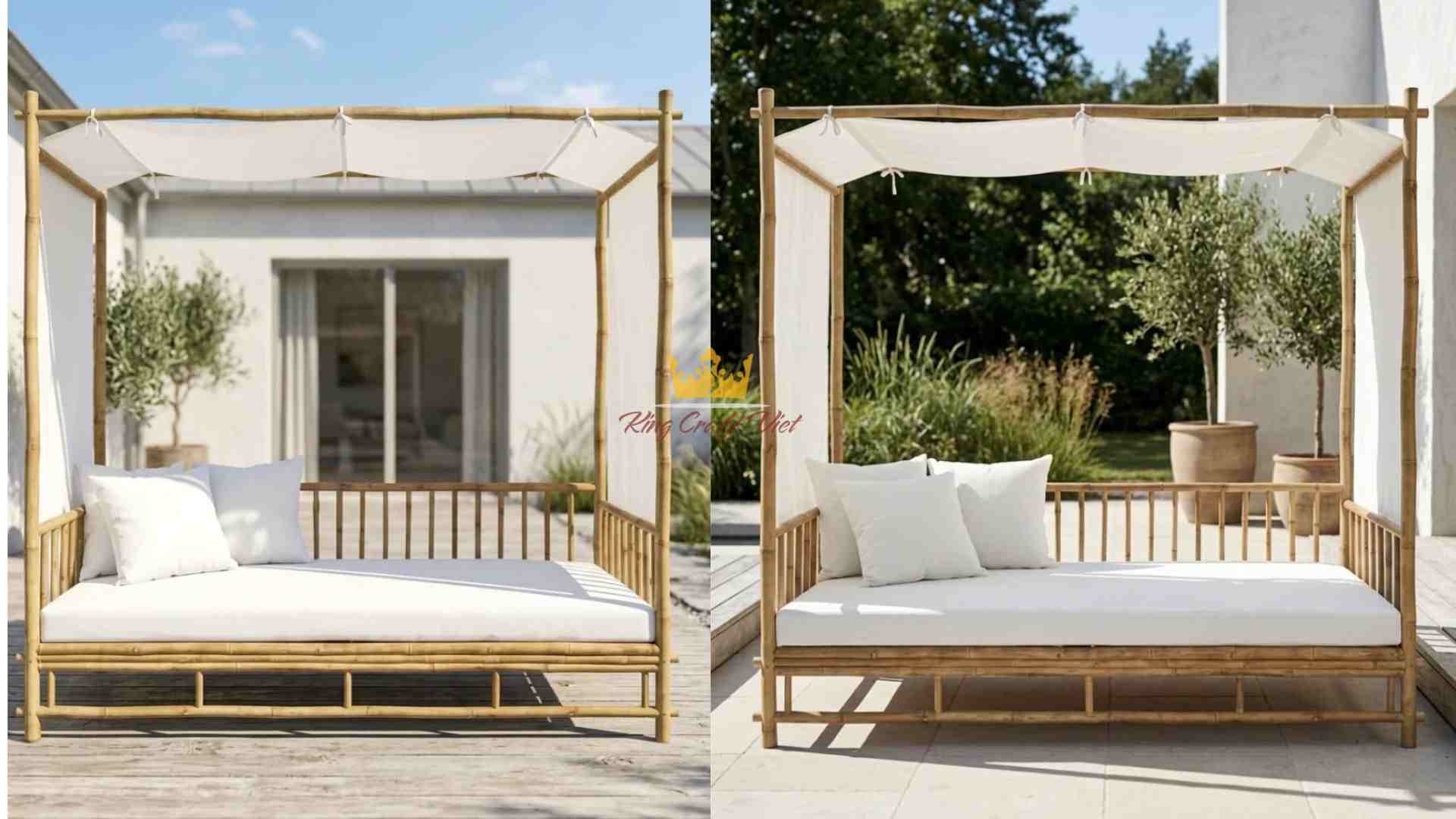 Eco-friendly bamboo bed handcrafted by Vietnamese artisans