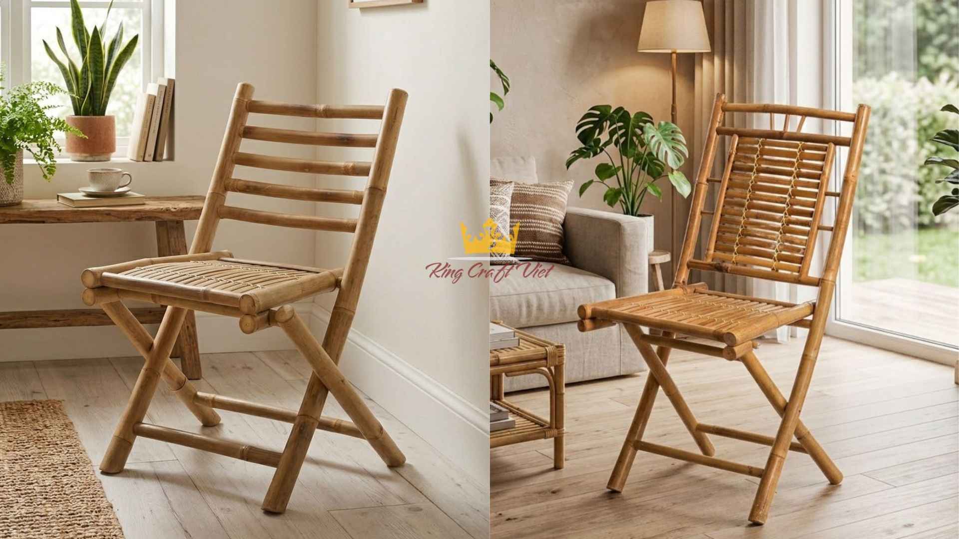 Handmade bamboo dining chair from Vietnam