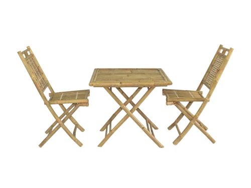 Set bamboo table and chair