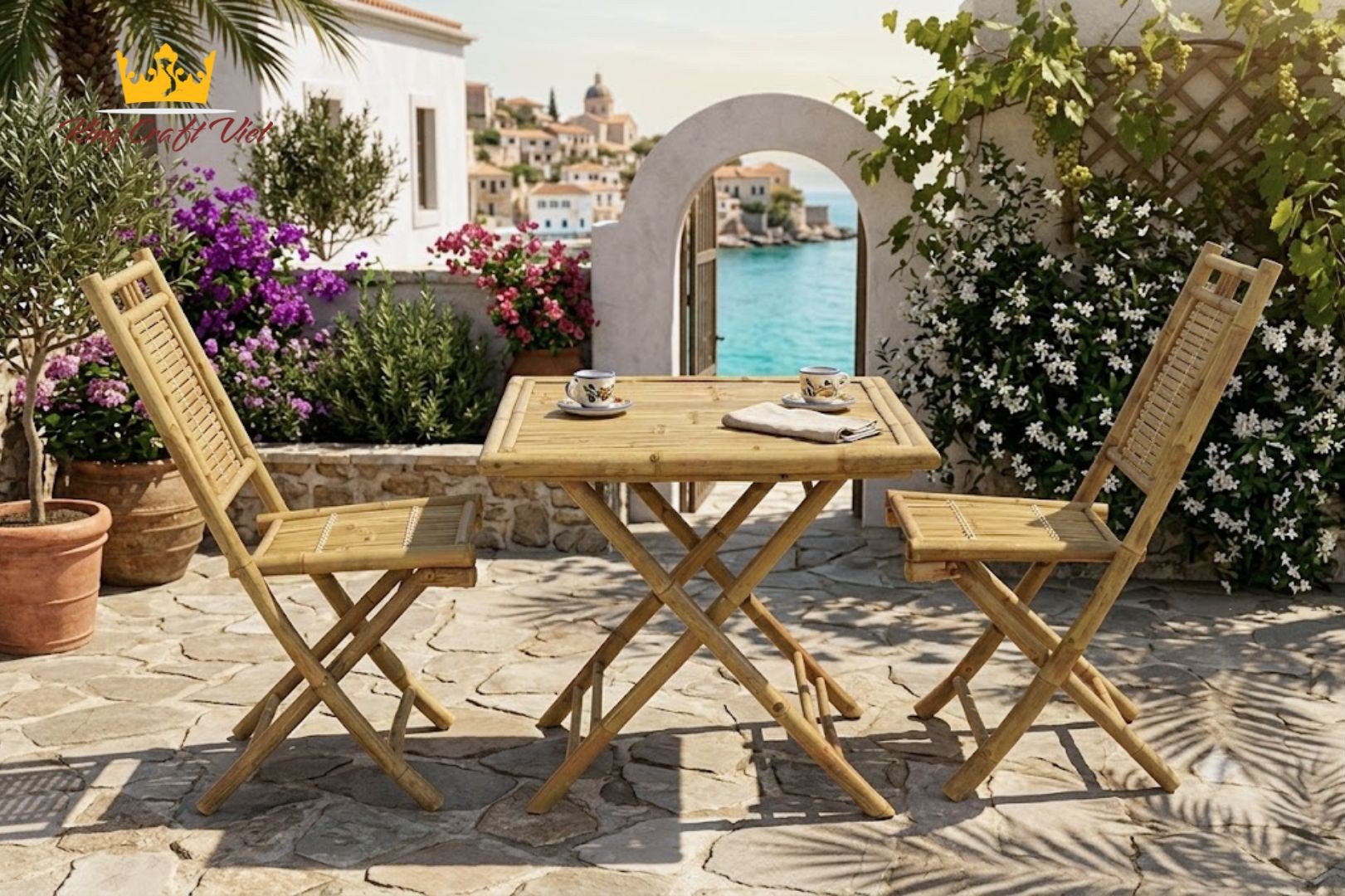 bamboo table and chair