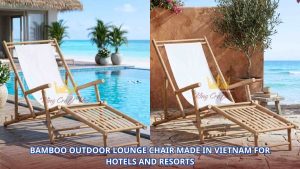 Bamboo Outdoor Lounge Chair Made in Vietnam for Hotels and Resorts