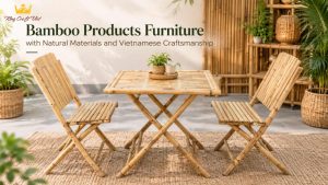 Bamboo Products Furniture with Natural Materials and Vietnamese Craftsmanship