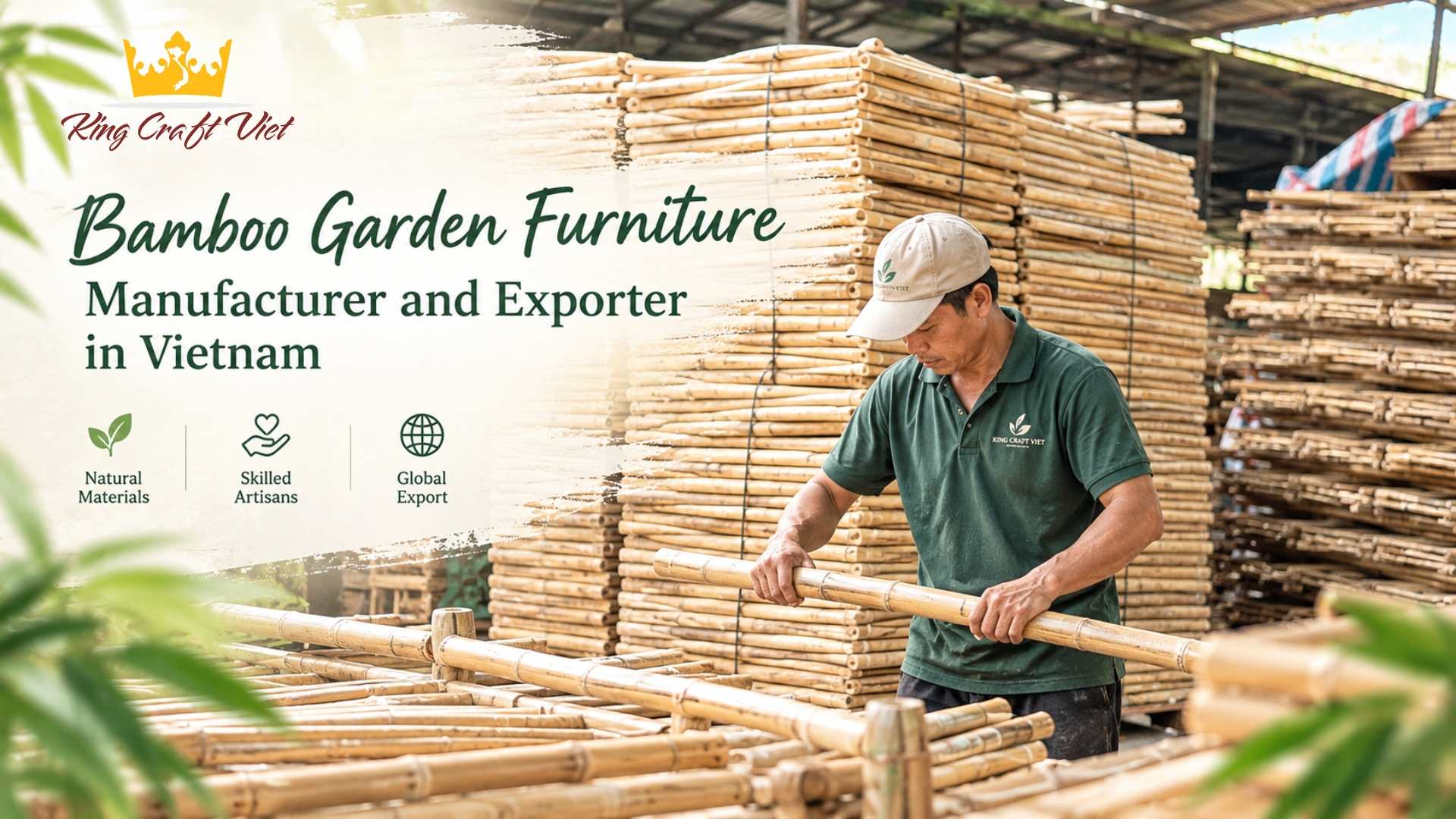 Bamboo Garden Furniture Manufacturer and Exporter in Vietnam